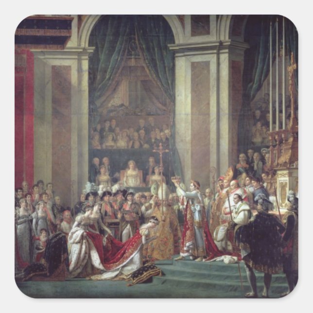 Sticker Carré La consécration de Napoléon et celle de Joséphine (Devant)
