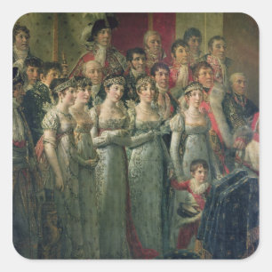 Sticker Carré La consécration et le Josephine du napoléon