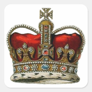 Sticker Carré La Couronne de la reine