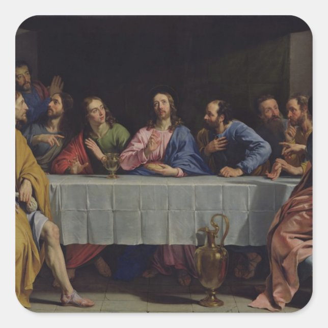 Sticker Carré La Dernière Cène, 1648 (Devant)