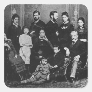 Sticker Carré La famille de Freud, c.1876