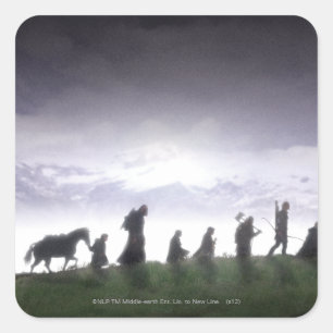 Sticker Carré La Fellowship of the Ring