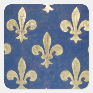 Sticker Carré La fleur de lys ou la fleur de lys