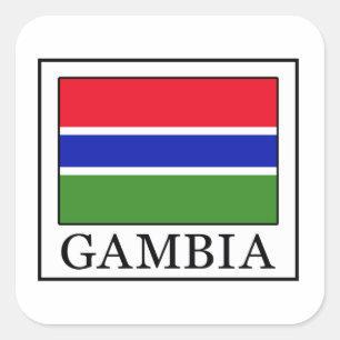 Sticker Carré La Gambie