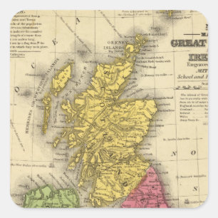 Sticker Carré La Grande-Bretagne et l'Irlande