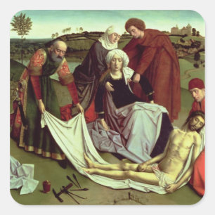 Sticker Carré La lamentation au-dessus du Christ mort