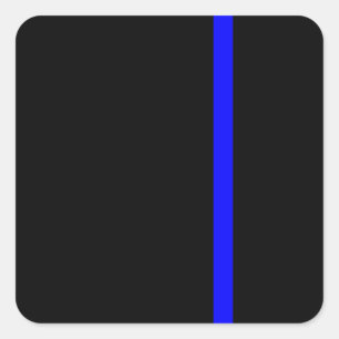 Sticker Carré La Ligne bleue symbolisée par Thin Line