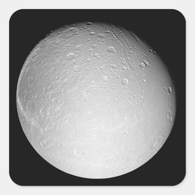 Sticker Carré La lune de Saturne Dione (Devant)