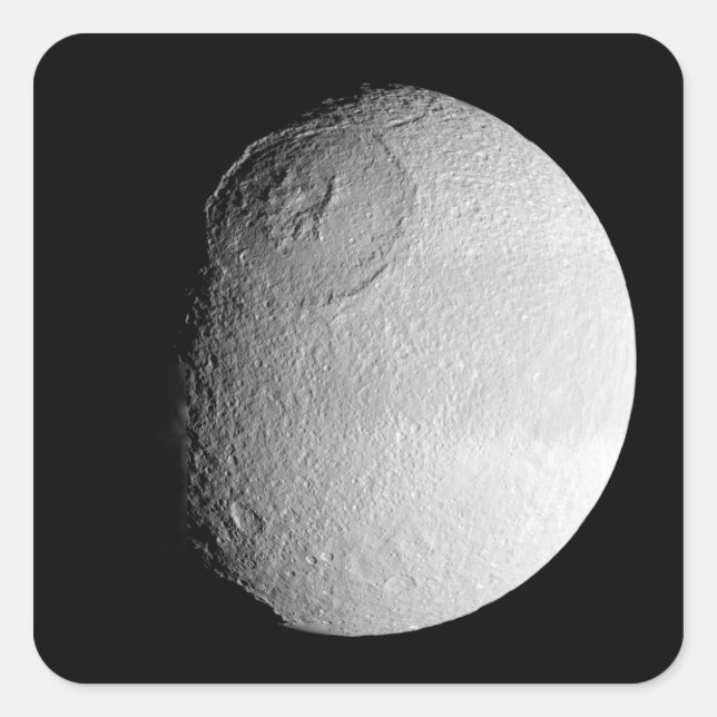 Sticker Carré La lune de Saturne Tethys 2 (Devant)