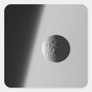 Sticker Carré La lune Mimas de Saturn