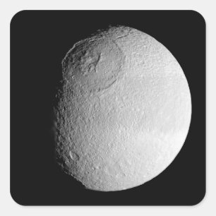 Sticker Carré La lune Tethys 2 de Saturn