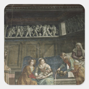Sticker Carré La naissance de la Vierge, 1485-1490