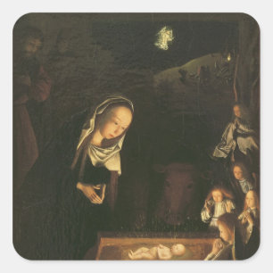 Sticker Carré La nativité la nuit