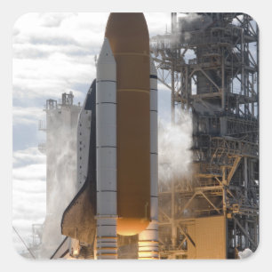 Sticker Carré La navette spatiale l'Atlantide enlève 15