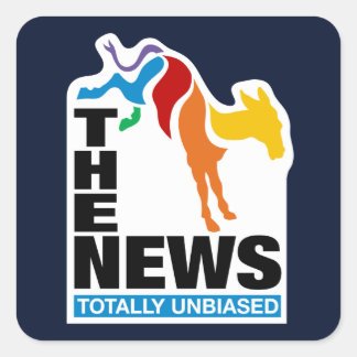 Sticker Carré La nouvelle : Totalement impartiale