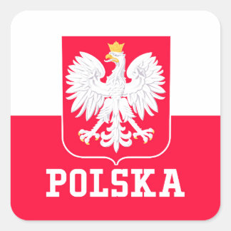 Sticker Carré La Pologne