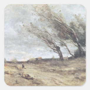 Sticker Carré La poussière du vent, vers 1865-70