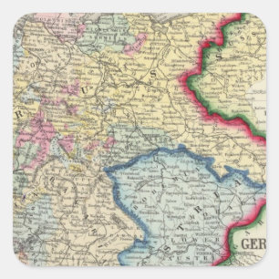Sticker Carré La Prusse Et Les États Allemands