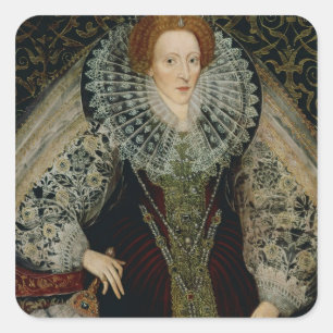 Sticker Carré La Reine Elizabeth I, c.1585-90