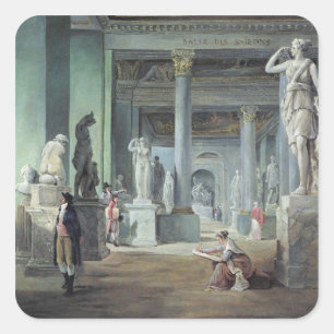 Sticker Carré La Salle des Saisons au Louvre, c. 1802