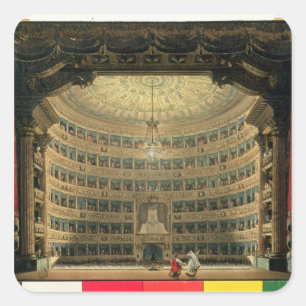 Sticker Carré La Scala, Milan, pendant une représentation