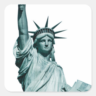 Sticker Carré La Statue de la Liberté