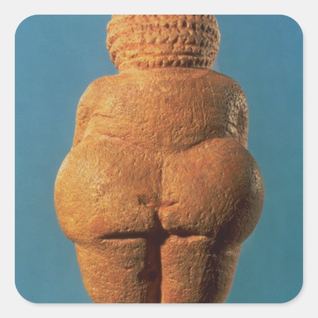 Sticker Carré La Vénus de Willendorf (Devant)
