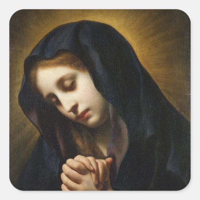 Sticker Carré La Vierge de l'Annonciation, c.1653-55 (Devant)