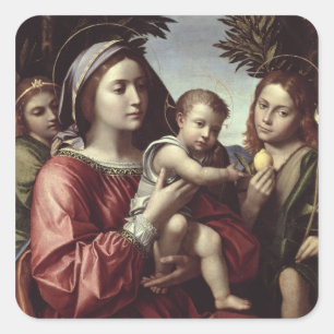 Sticker Carré La Vierge et l'enfant