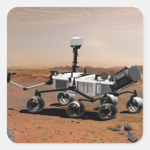 Sticker Carré Laboratoire scientifique Mars 2