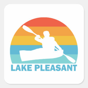 Sticker Carré Lac Pleasant Arizona Kayak