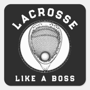 Sticker Carré Lacrosse Goalie