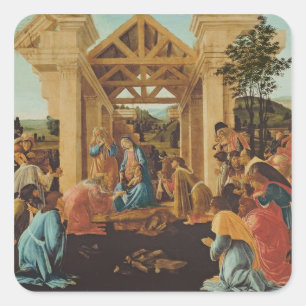 Sticker Carré L'adoration des Magi, c.1478-82