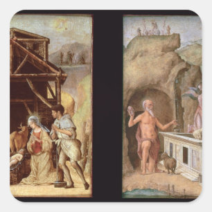 Sticker Carré L'Adoration des Shepherds