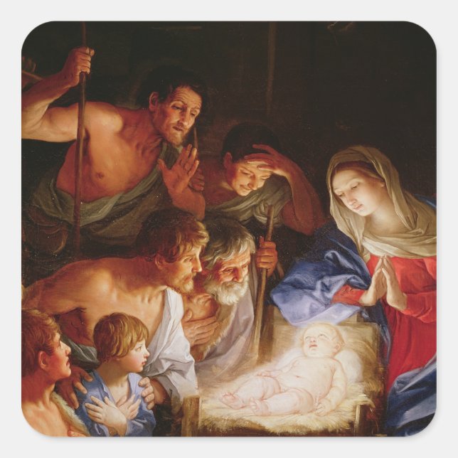 Sticker Carré L'Adoration des Shepherds (Devant)