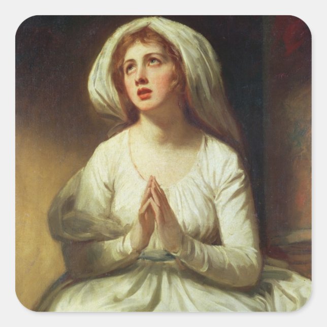 Sticker Carré Lady Hamilton Prier (Devant)