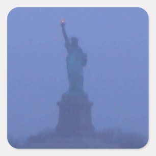 Sticker Carré Lady Liberty Statue de Liberty USA Amérique Juille