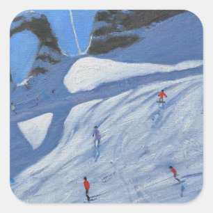 Sticker Carré L'aiguille Percee Tignes 2009