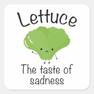 Sticker Carré Laisser Le Goût De La Tristesse