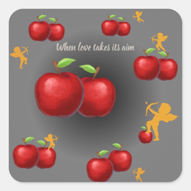 Sticker Carré L'amour divin (Devant)