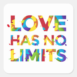 Sticker Carré L'amour n'a pas de limites