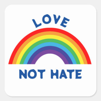 STICKER CARRÉ L'AMOUR NE DÉTESTE PAS