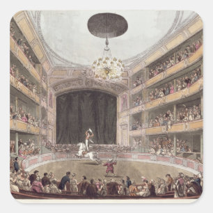 Sticker Carré L'amphithéâtre d'Astley d'Ackermann
