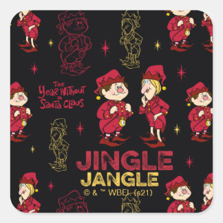 Sticker Carré L'ANNÉE SANS SANTA CLAUS™ | Motif Elf