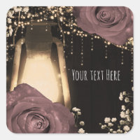 Lanterne Rustique Lumineuse Roses Rose Poussiéreux