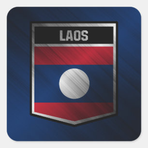 Sticker Carré Laos