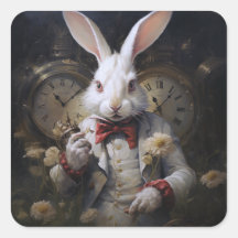 Lapin blanc toujours en retard