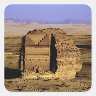 Sticker Carré L'Arabie Saoudite, site de Madain Saleh, antique