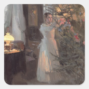 Sticker Carré L'arbre de Noël, 1910
