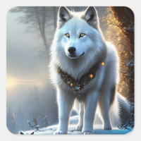L'art majestueux du loup blanc arctique